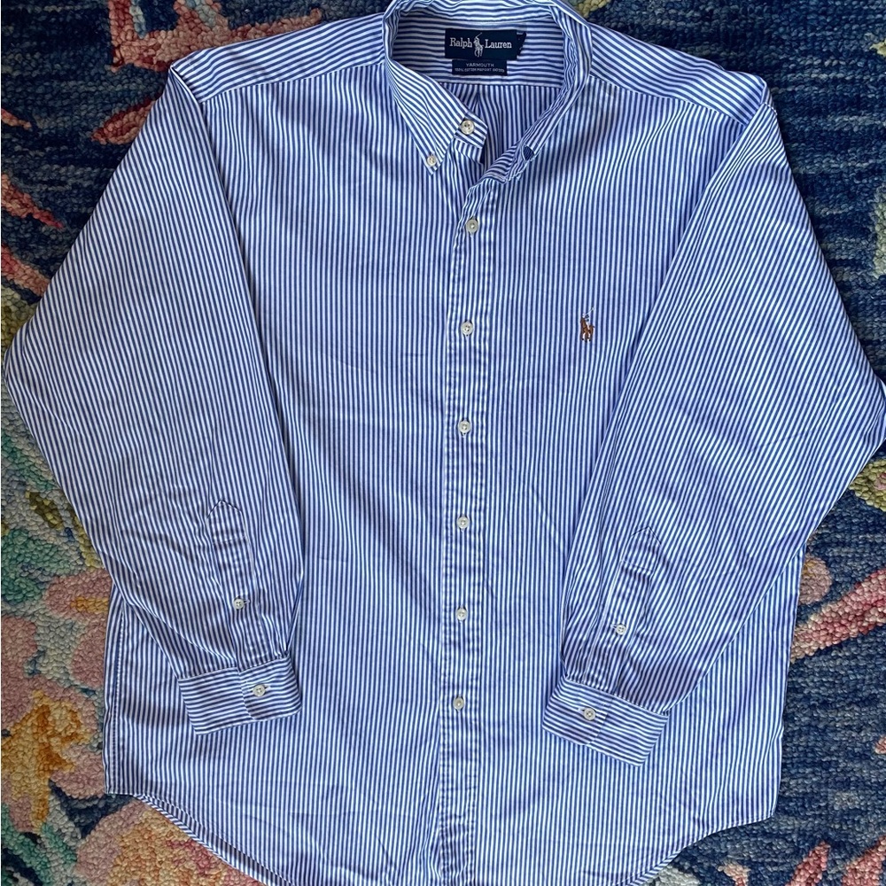 Ralph Lauren Luxurious Yarmouth Cotton Pinpoint Oxford
